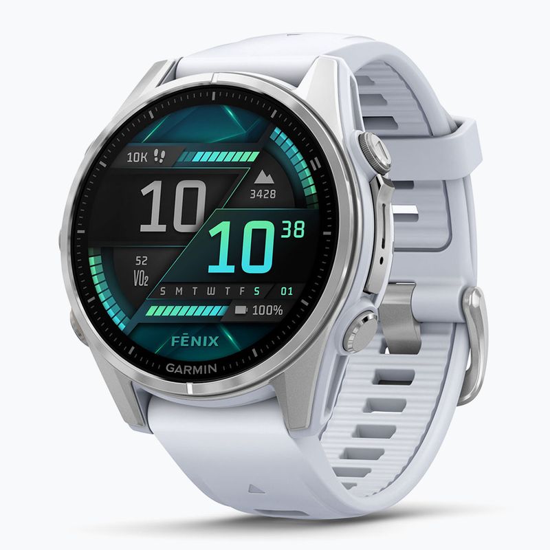 Óra Garmin Fenix 8 43 mm Amoled silver/white stone 3
