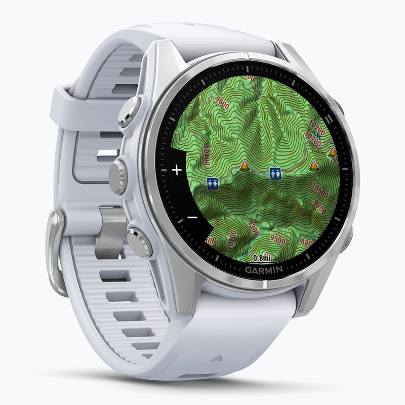 Óra Garmin Fenix 8 43 mm Amoled silver/white stone 4