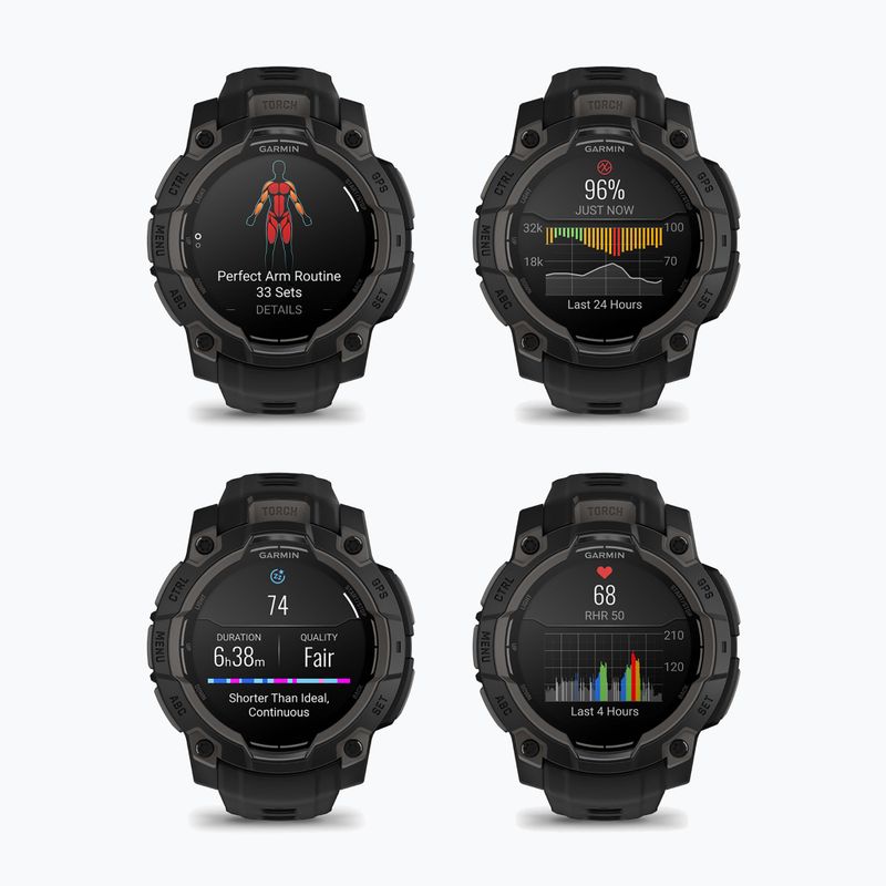 Karóra Garmin Instinct 3 45 mm AMOLED black/black 8