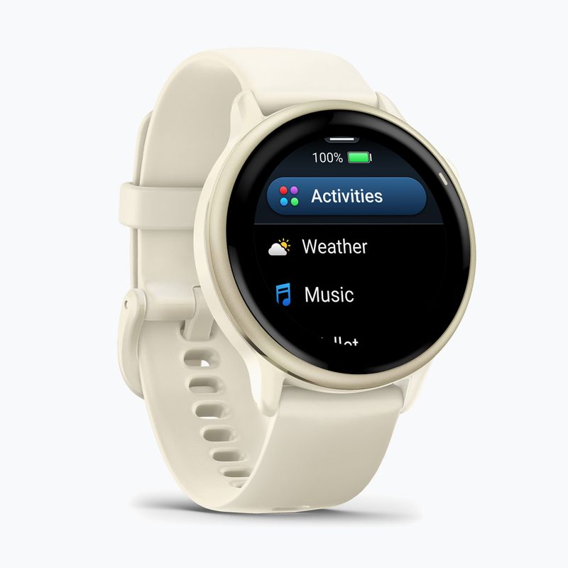Garmin Vivoactive 6 okosóra lunar gold/bone 2
