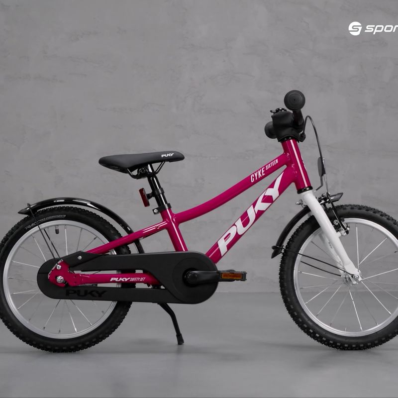 Puky CYKE 16-1 Alu gyermek kerékpár rózsaszín és fehér 4402 9