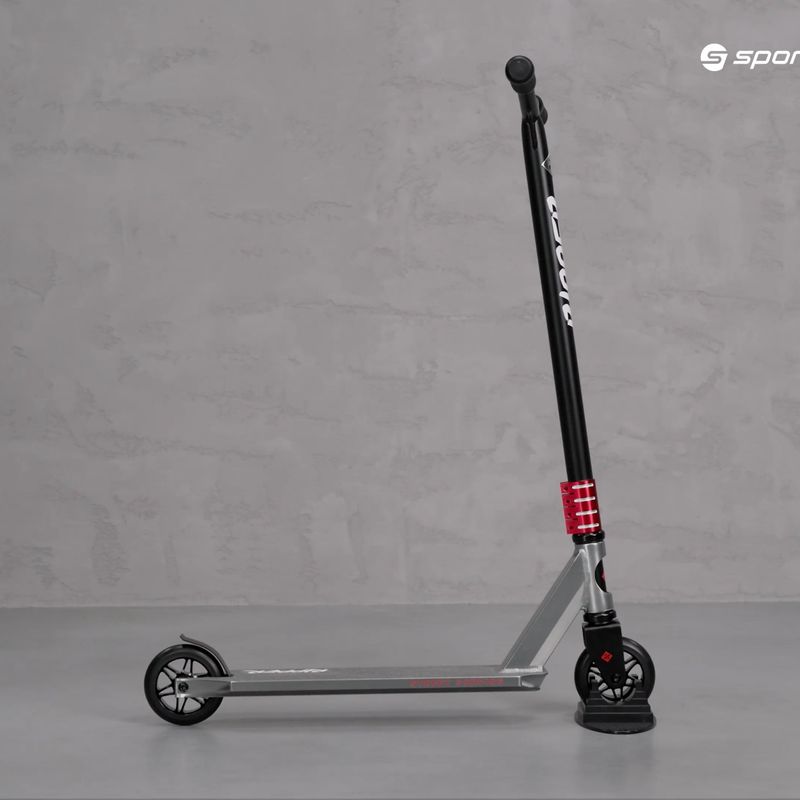 Street Surfing Stunt Scooter Scooter Ripper piros-ezüst 8