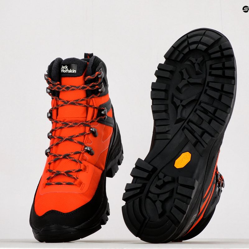 Jack Wolfskin férfi túrabakancs Rebellion Guide Texapore Mid narancssárga 4053791 10