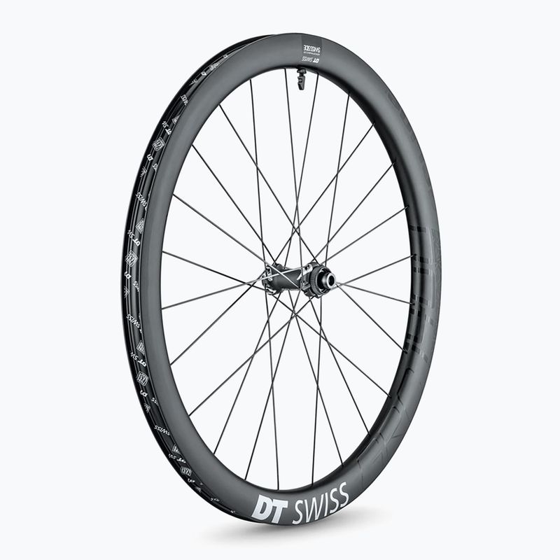 Első kerékpár kerék DT Swiss GRC 1400 SP 700C CL 42 12/100 black