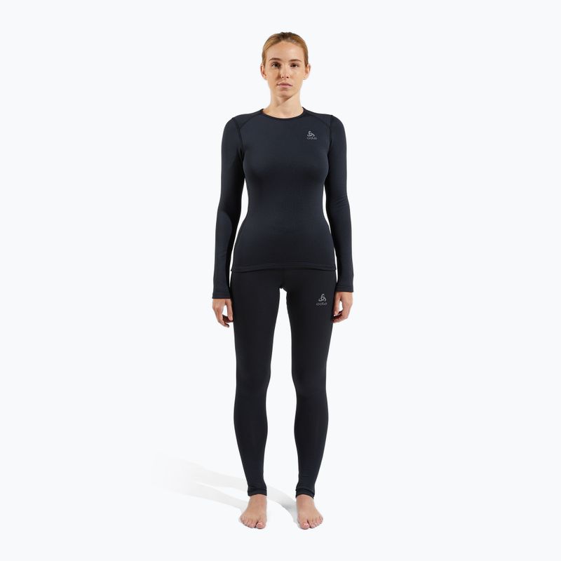 Női termoaktív felső ODLO Fundamentals Active Warm Bl Top Crew Neck black 2