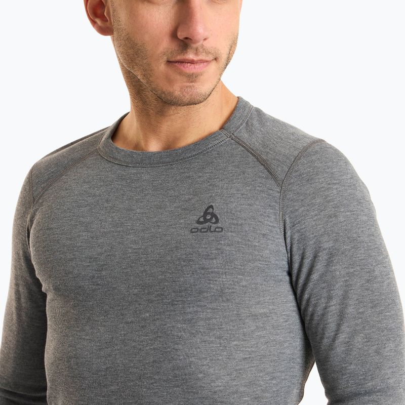 Férfi termoaktív felső ODLO Active Warm Bl Top Crew Neck odlo steel grey melange 3