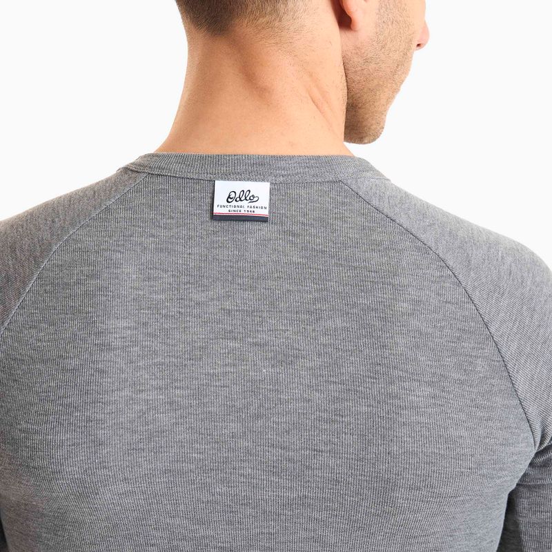 Férfi termoaktív felső ODLO Active Warm Originals Bl Top Crew Neck odlo steel grey melange 4