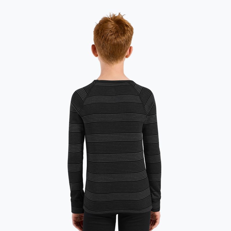 Gyermek termo alsónemű ODLO Active Warm Eco Long fekete/szürke melange 3