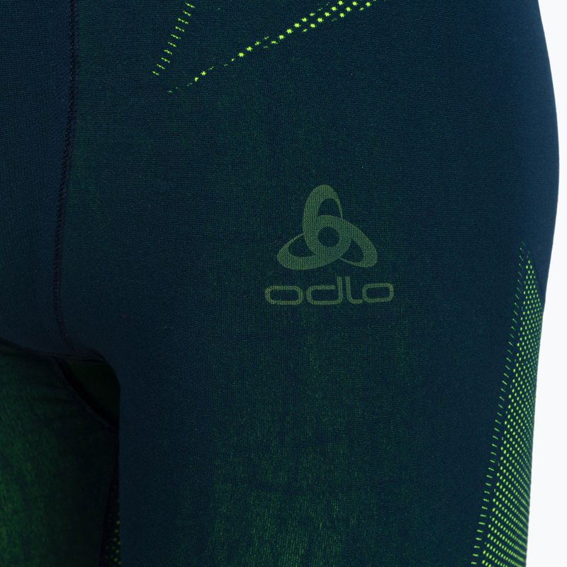 ODLO Fundamentals Performance Warm Long zöld-sötétkék férfi termoaktív fehérnemű 196082/21022 7