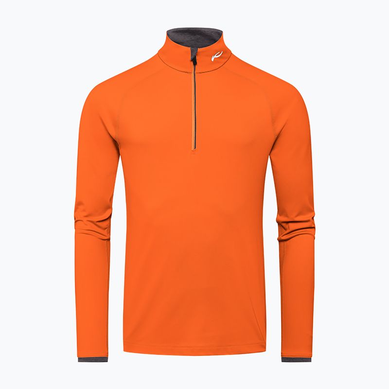 KJUS férfi Feel Half-Zip narancssárga sí pulóver MS25-E06