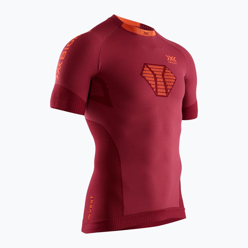 Férfi futópóló X-Bionic Invent 4.0 Run Speed namib red/kurkuma orange