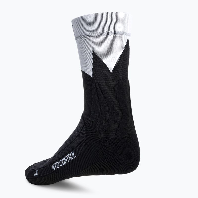 X-Socks MTB Control kerékpáros zokni fekete-fehér BS02S19U-B014 2