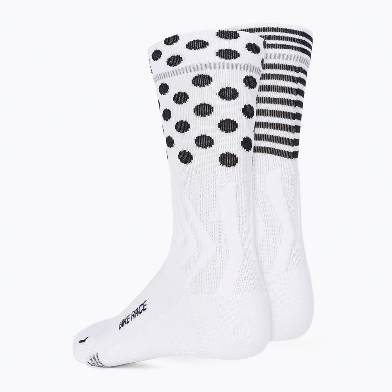 Kerékpáros zokni X-Socks Bike Race fehér/fekete BS05S19U-W011 2