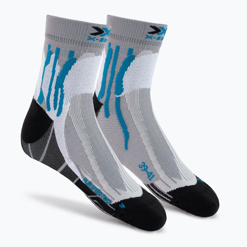 X-Socks Run Speed Two szürke-fekete futózokni RS16S19U-G004