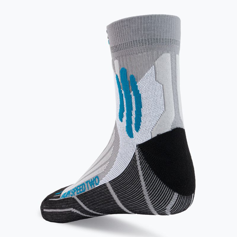 X-Socks Run Speed Two szürke-fekete futózokni RS16S19U-G004 3