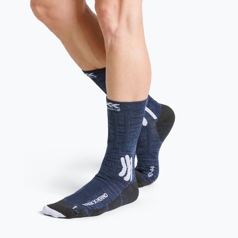 Női zokni X-Socks Trek X Merino midnight blue/arctic white 4