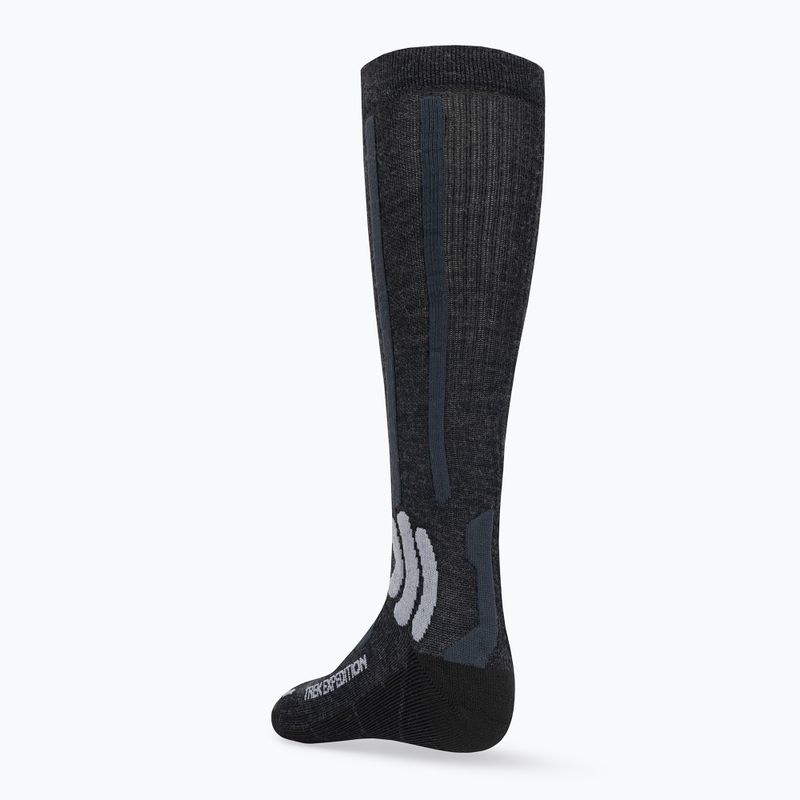 X-Socks Trek Expedition opálfekete/dolomitszürke melange trekking zokni 2