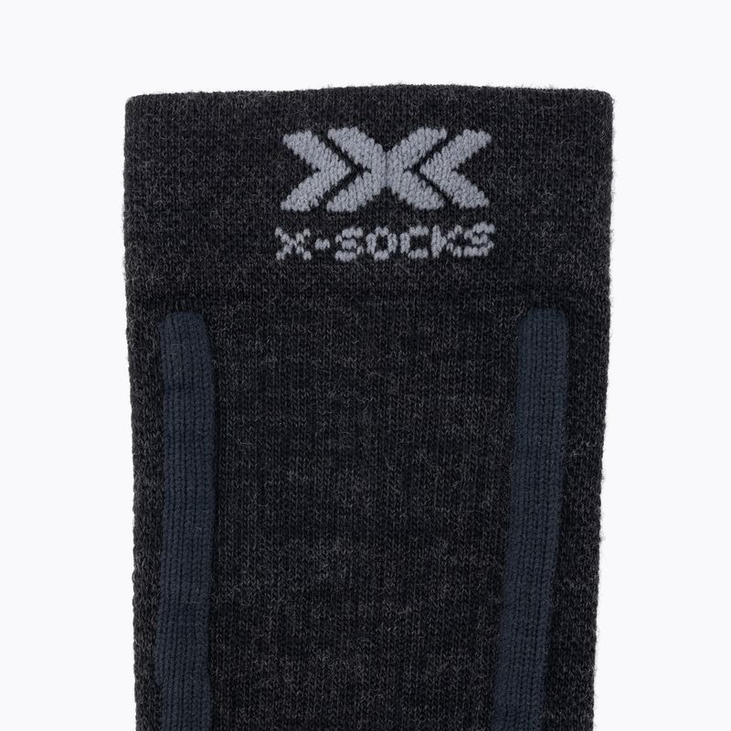 X-Socks Trek Expedition opálfekete/dolomitszürke melange trekking zokni 4