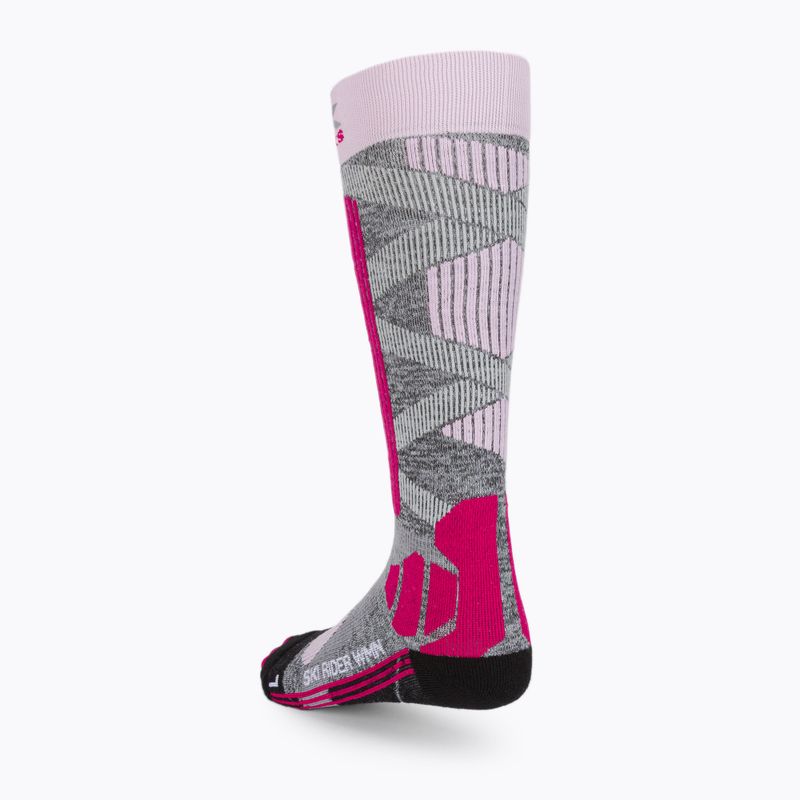 Női sízokni X-Socks Ski Rider 4.0 szürke XSSSKRW19W XSSSKRW19W 2