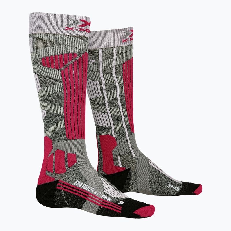 Női sízokni X-Socks Ski Rider 4.0 szürke XSSSKRW19W XSSSKRW19W 4