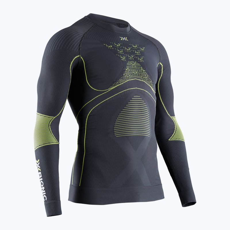 Férfi termoaktív pulóver X-Bionic Energy Accumulator 4.0 charcoal/yellow