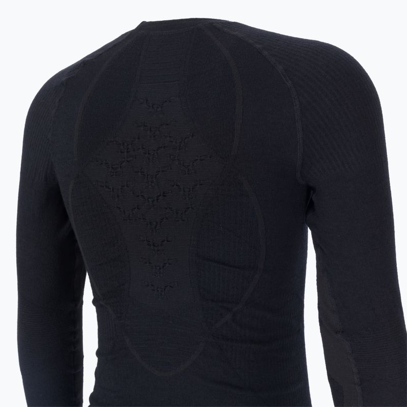 Férfi termoaktív pulóver X-Bionic Apani 4.0 Merino fekete/fekete 4