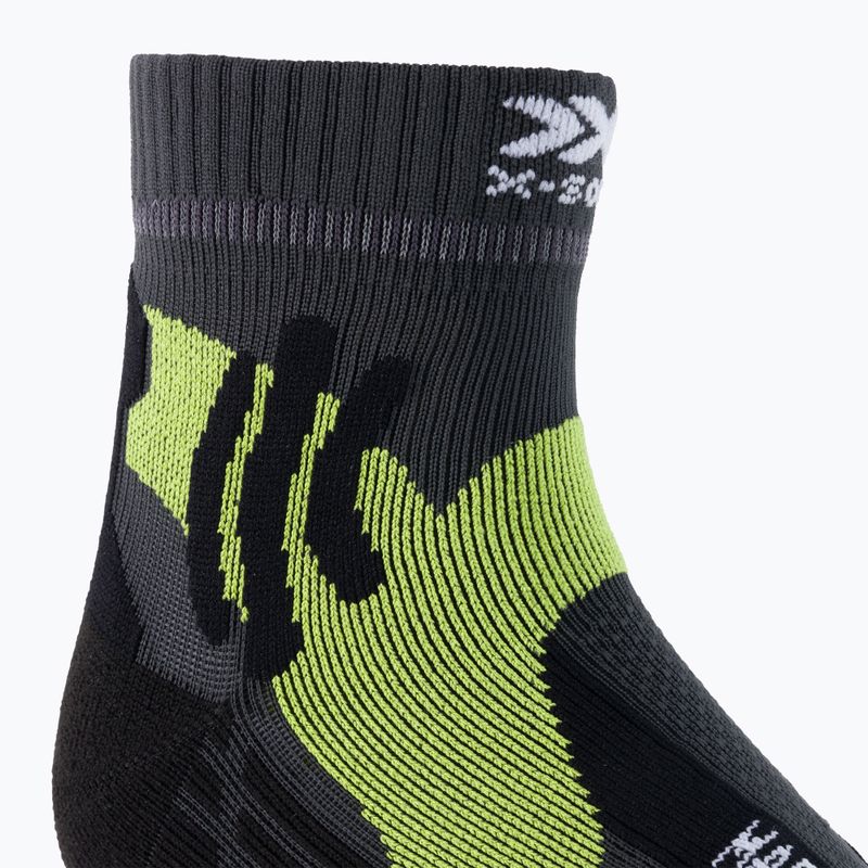 Férfi futózokni X-Socks Marathon zöld-szürke RS11S19U-G146 3