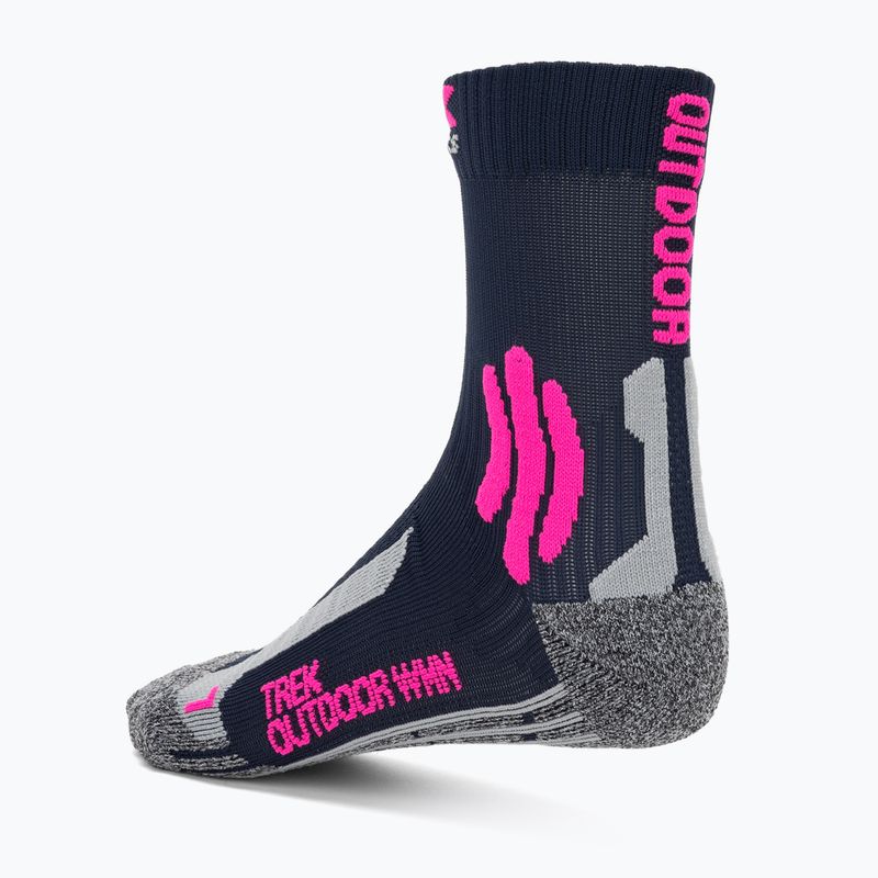 Női zokni X-Socks Trek Outdoor midnight blue/pink/lt grey melange 2