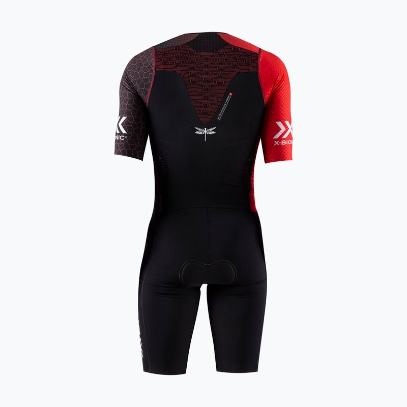 Férfi X-Bionic Dragonfly 5G piros/fekete triatlon ruha IN-DI600S21M 2
