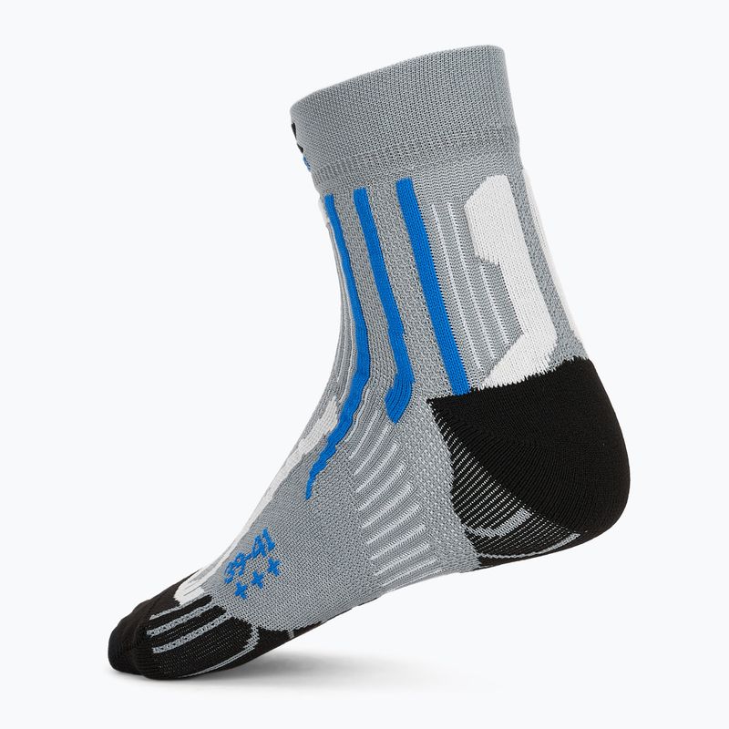 Férfi futózokni X-Socks Run Speed Two 4.0 pearl grey/invent blue 2