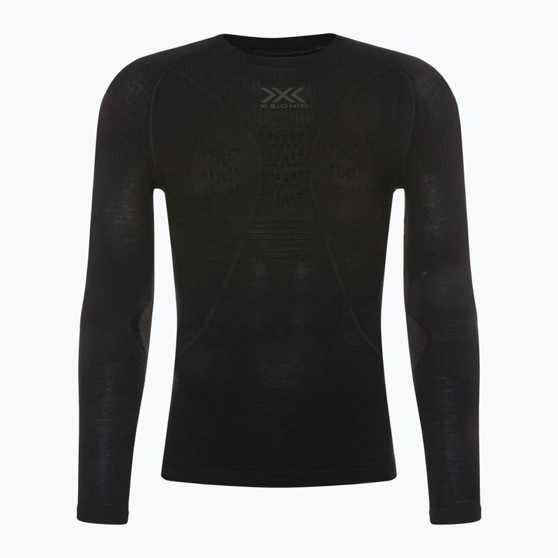 Férfi thermo pulóver X-Bionic Merino fekete/fekete 2