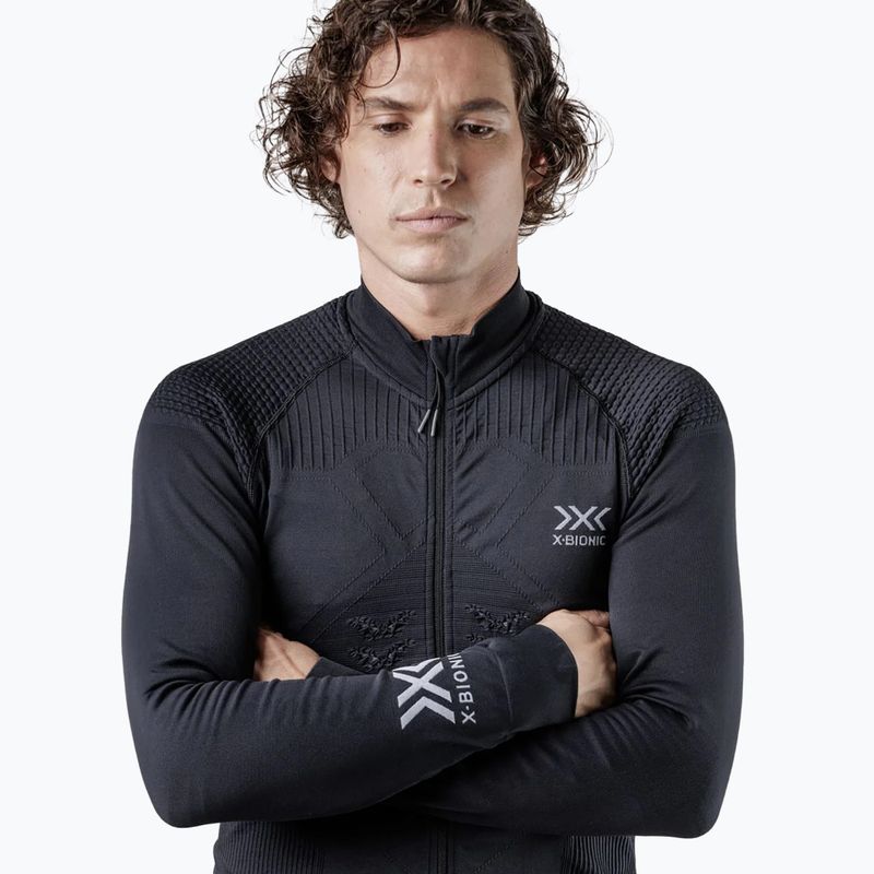 Férfi thermo pulóver X-Bionic Energizer 4.0 Transmission Layer Full Zip opal black/arctic white 3
