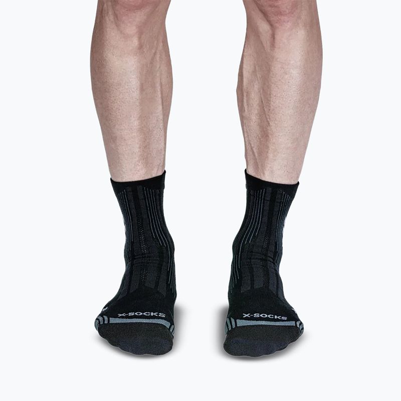 Zokni X-Socks Hike Perform Natural Ankle anthracite/turquoise 2