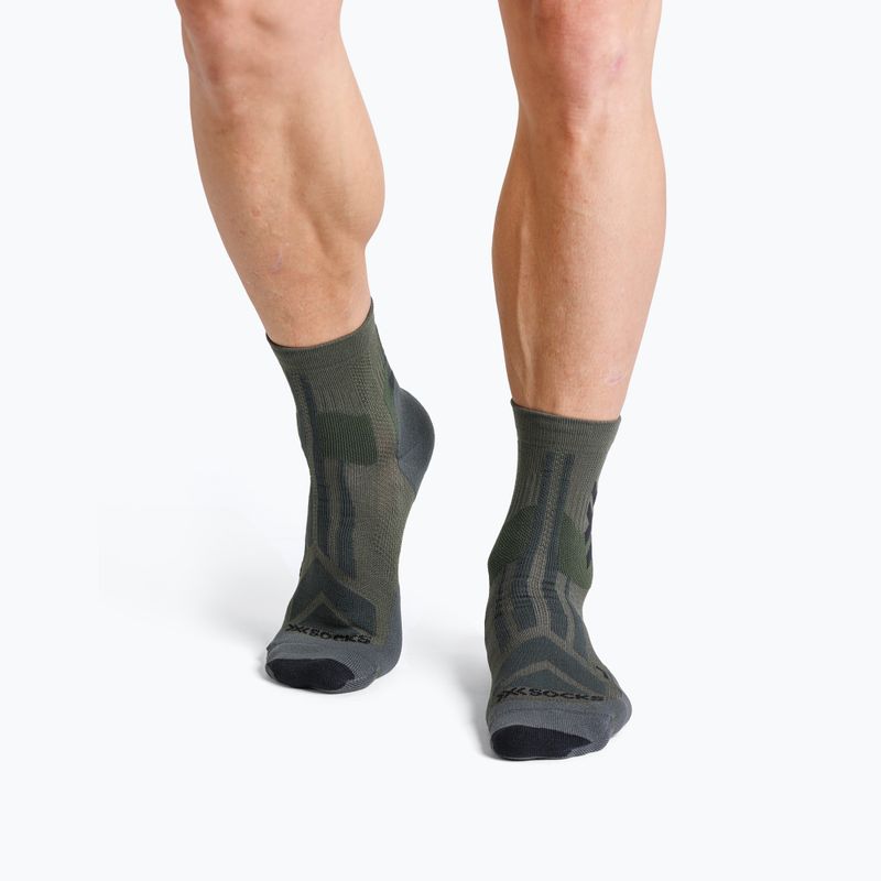 Zokni X-Socks Hike Discover Ankle dark sage/black 3