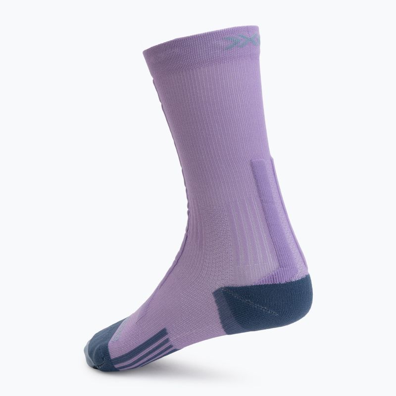 Női futózokni X-Socks Trailrun Discover Crew orchid/sunset blue 2