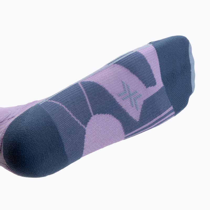 Női futózokni X-Socks Trailrun Discover Crew orchid/sunset blue 4