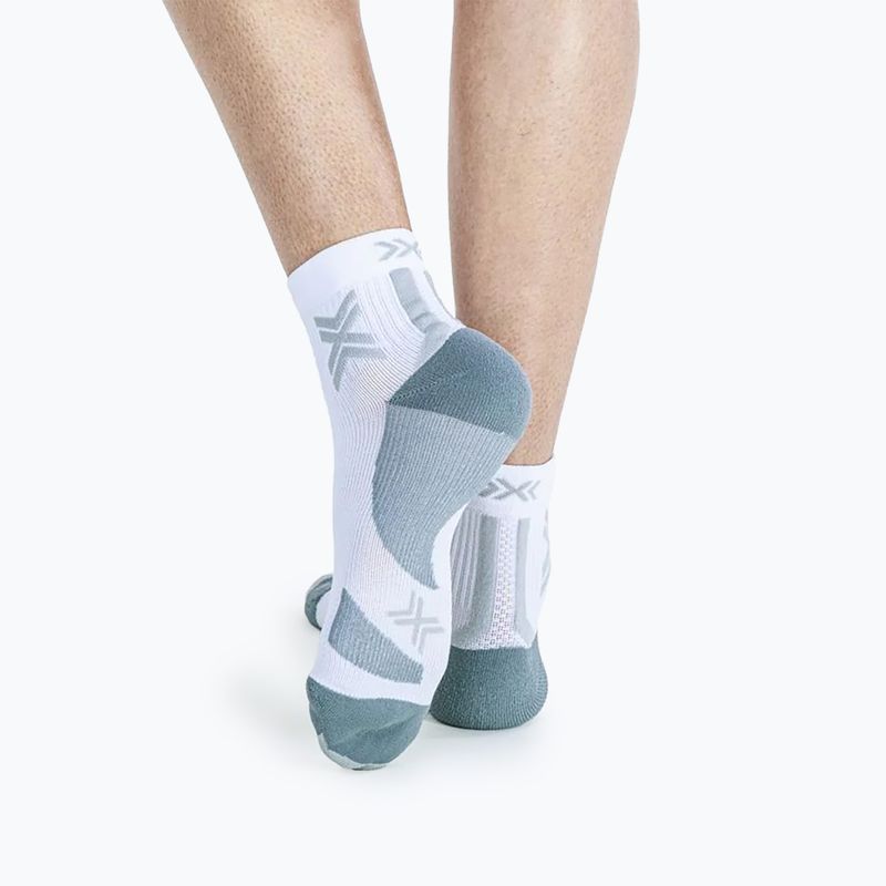 X-Socks Run Discover Ankle zokni sarkvidéki fehér/gyöngyszürke 4