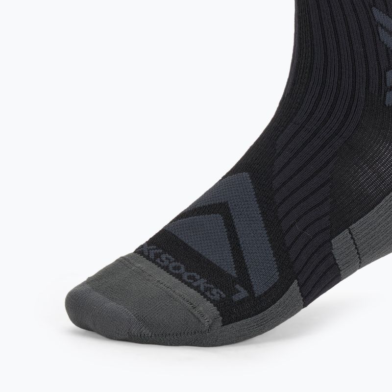 Kerékpáros zokni X-Socks Bike Expert Merino Crew black/charcoal 3