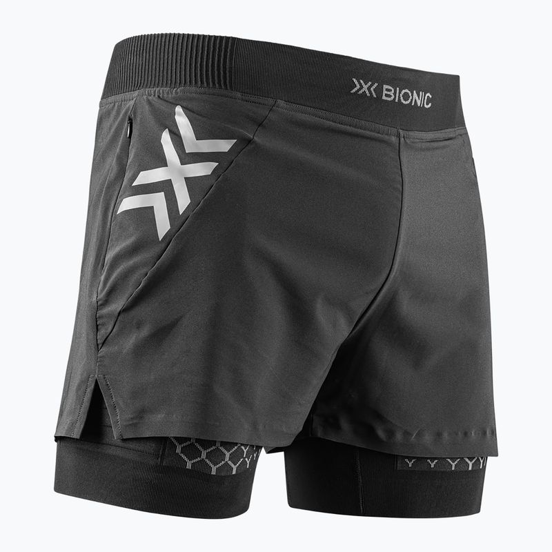 Férfi X-Bionic Twyce Race 2in1 futónadrág fekete/szénszürke 2