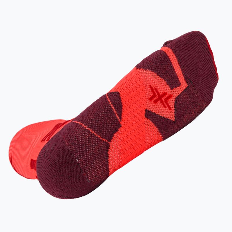 Férfi zokni X-Socks Trailrun Perform Crew fluo red/namib red 5