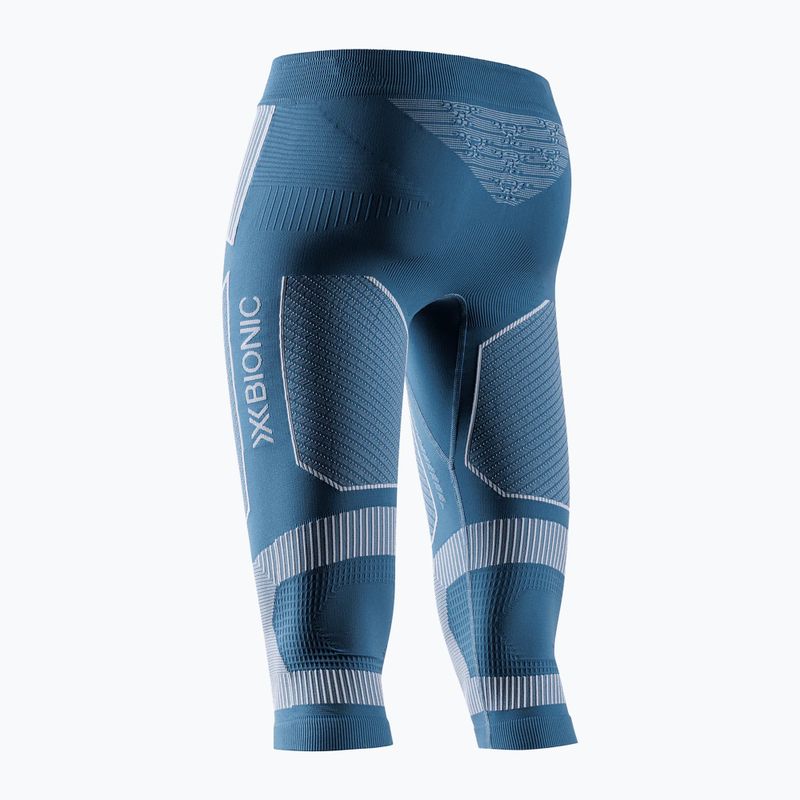 Női termo nadrág X-Bionic Energy Accumulator Light Pants 3/4 mineral blue/arctic white 2