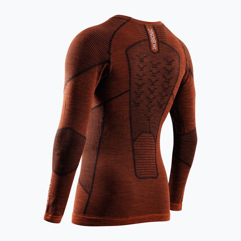 Férfi termoaktív hosszú ujjú X-Bionic Symbio Merino ing agyag 2