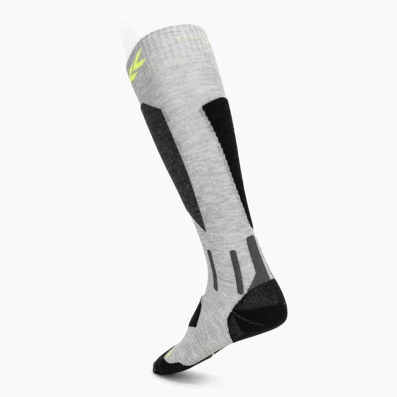 Sí zokni X-Socks Ski Discover Otc rhino grey/canary 2