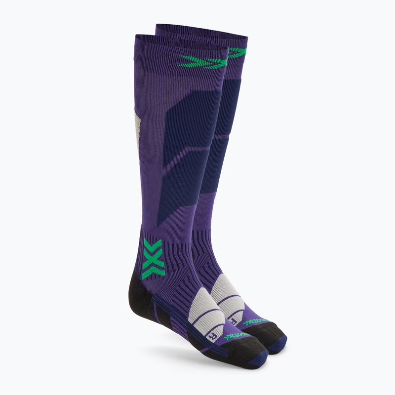 Női sízokni X-Socks Ski Perform Otc mély lila/világos homok