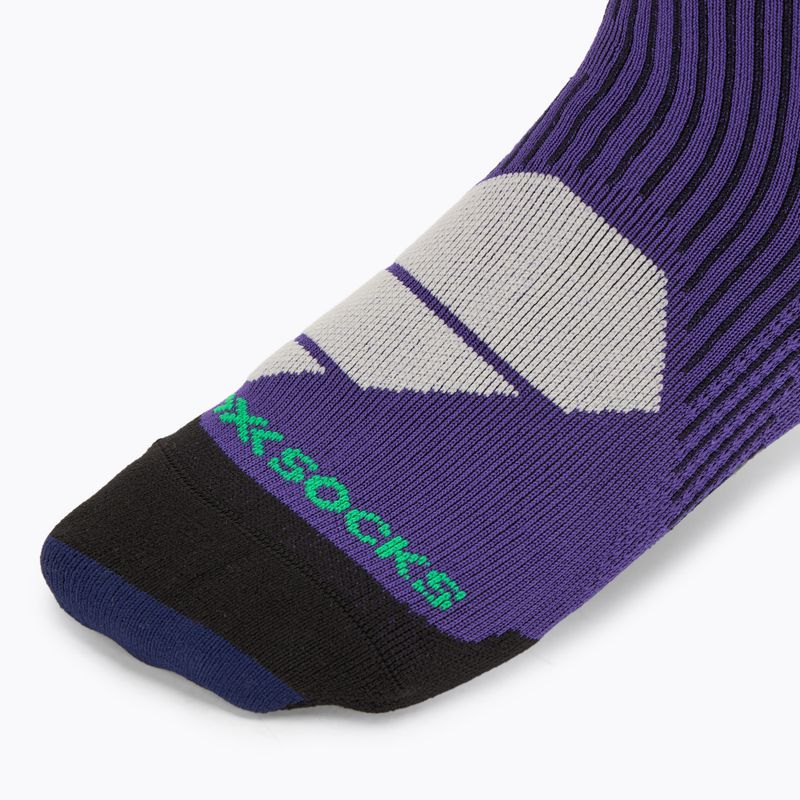 Női sízokni X-Socks Ski Perform Otc mély lila/világos homok 3