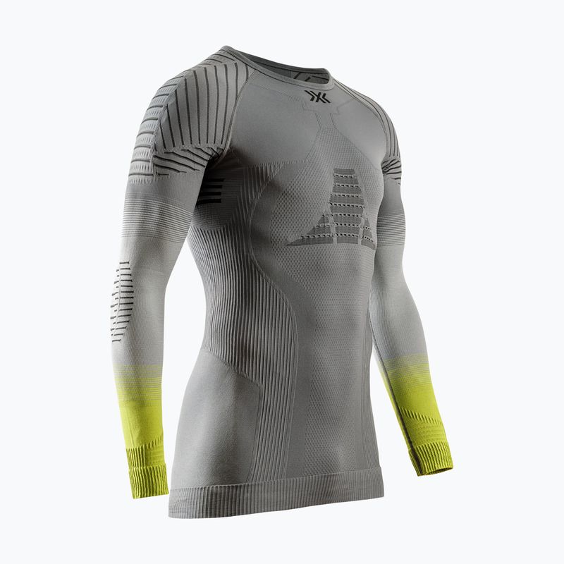 Férfi hosszú ujjú termikus X-Bionic Invent Fx Shirt rhino grey/light grey/canary
