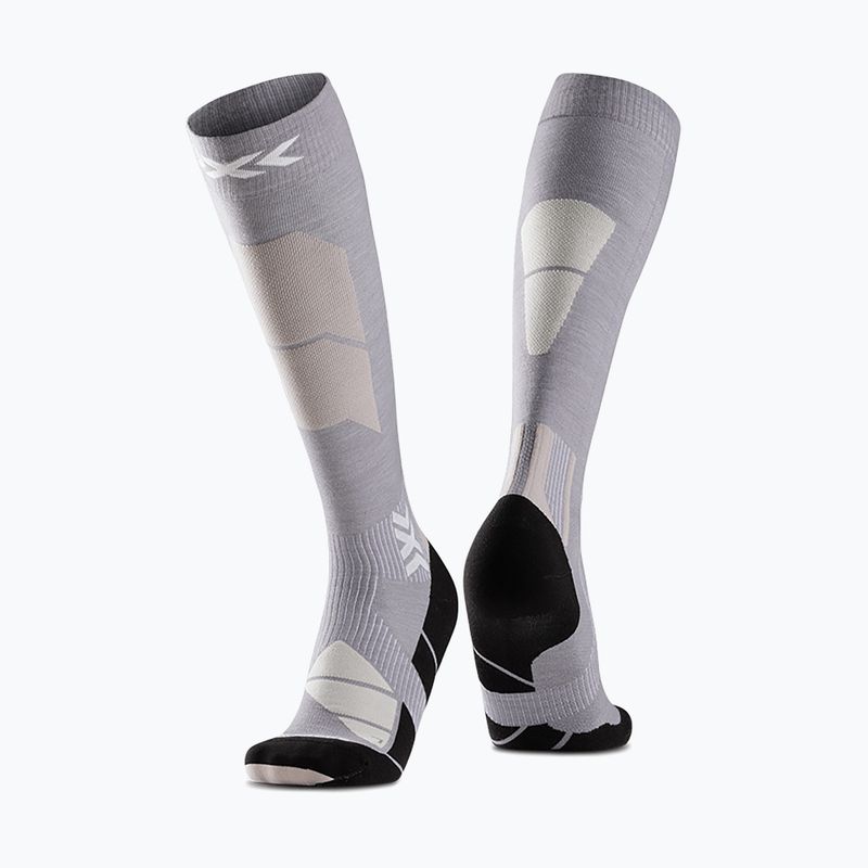 Sízokni X-Socks Ski Discover Merino Otc seal grey/light sand 4