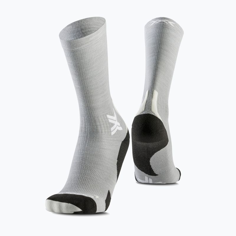Zokni X-Socks Run Discover Merino Crew seal grey/light sand