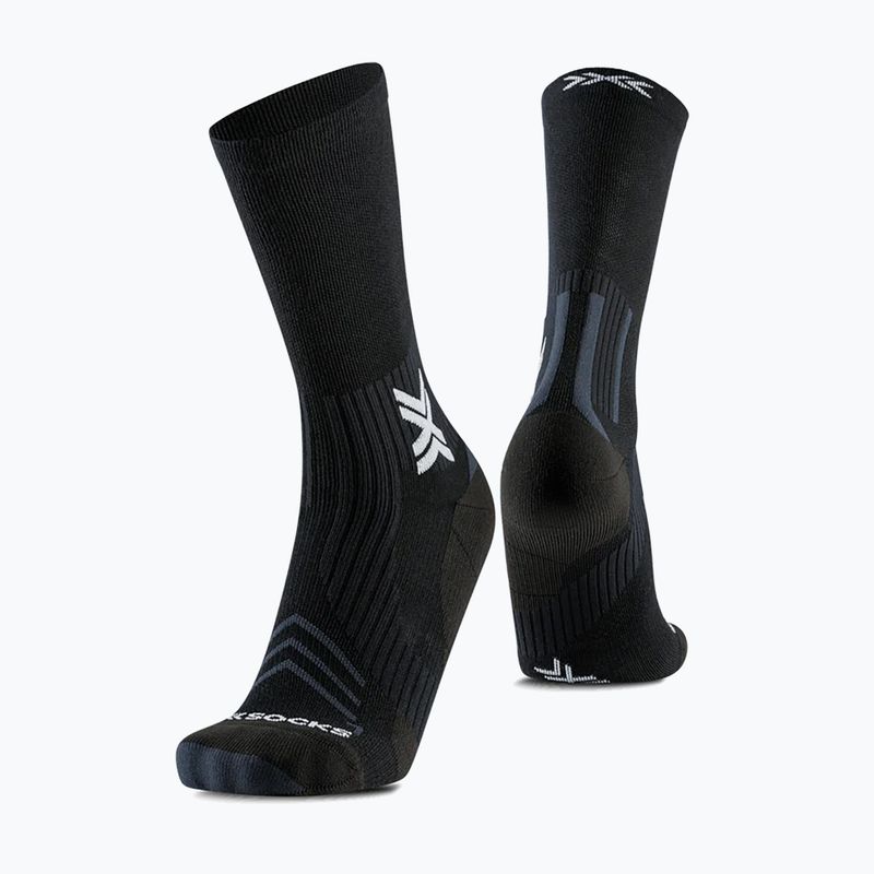 Zokni X-Socks Run Expert Silk Merino Crew x black/light gray 4