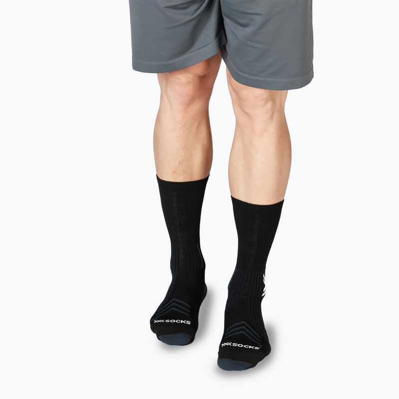 Zokni X-Socks Run Expert Silk Merino Crew x black/light gray 6